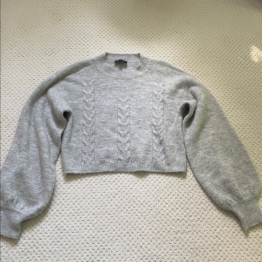 Bardot Light Gray Knit Sweater